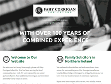 Tablet Screenshot of fahycorrigan.com